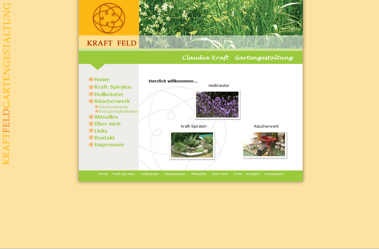 Websitereferenz Gartenbau Kraft