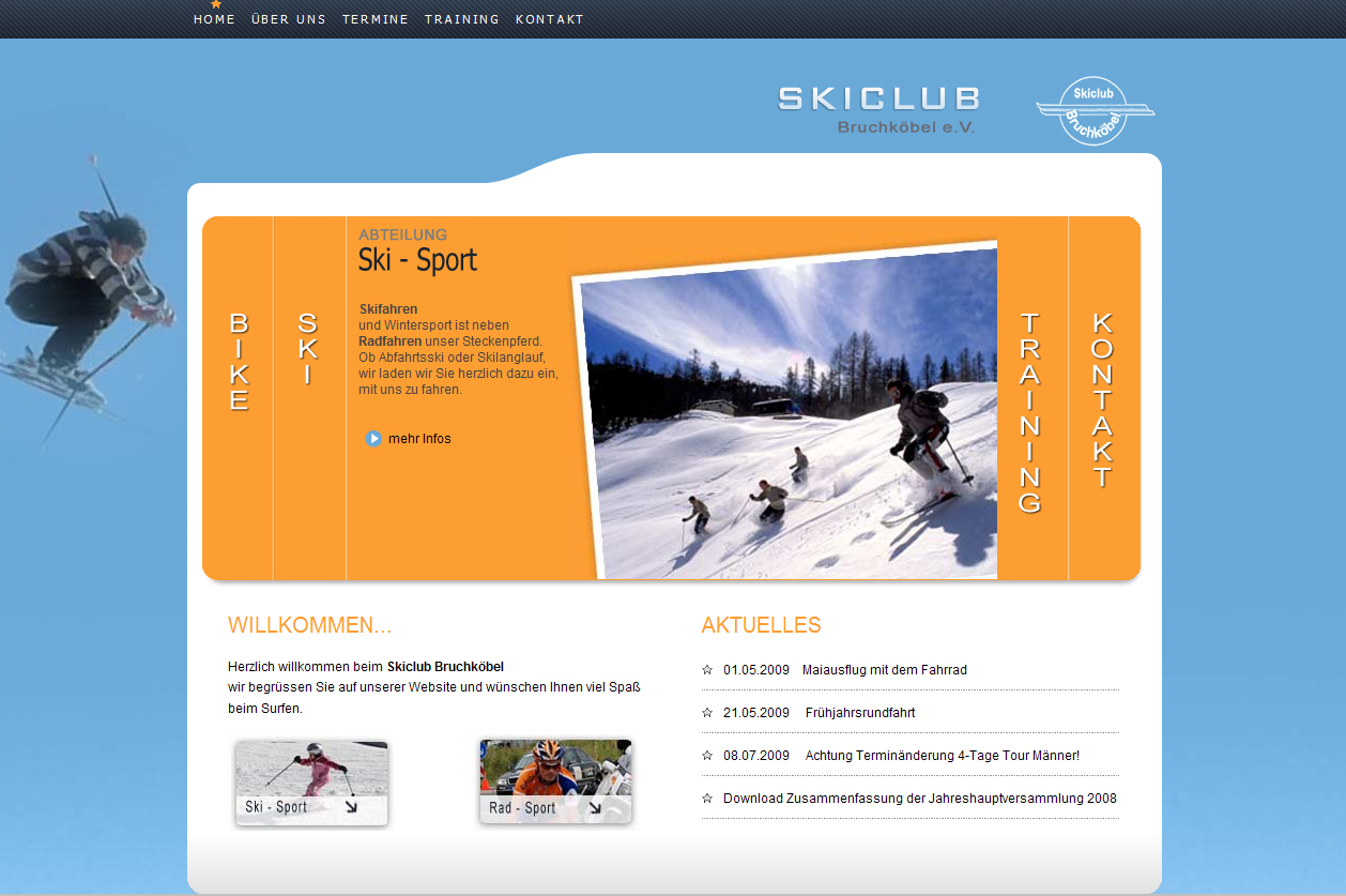 Websitereferenz Skiclub Bruchköbel